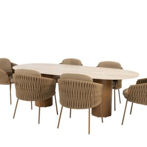 4 Seasons Outdoor Molina Gartenmöbel-Set Amber mit Colorado Tisch 240 cm