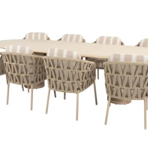 4 Seasons Outdoor Beverly Gartenmöbel-Set mit Hampton Tisch 300 cm