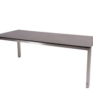 4 Seasons Outdoor Goa Tisch Edelstahl mit HPL Platte dunkelgrau 220 cm * SALE *