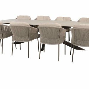 Taste by 4 Seasons Florence Gartenmöbel-Set Terre mit Prado Tisch mit Keramikplatte 300 cm