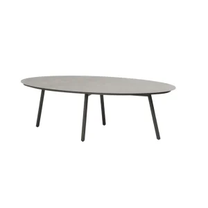 Taste by 4 Seasons Salute Low-Dining Gartentisch Terre mit ovaler Keramikplatte 220 x 105 cm