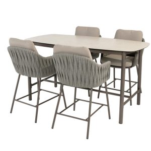 Taste by 4 Seasons Cannes High Dining Set Terre mit Manolo Bartisch 180 cm
