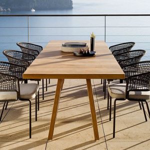 Gartenmöbel-Set aus Alu und Rope-Seilgeflecht – TOP-Trend