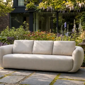 Flow Cosmo 3-Sitzer-Loungesofa Graumel Chalk