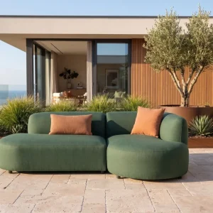 Flow Plush Loungesofa in Play Green rechts * Sale *