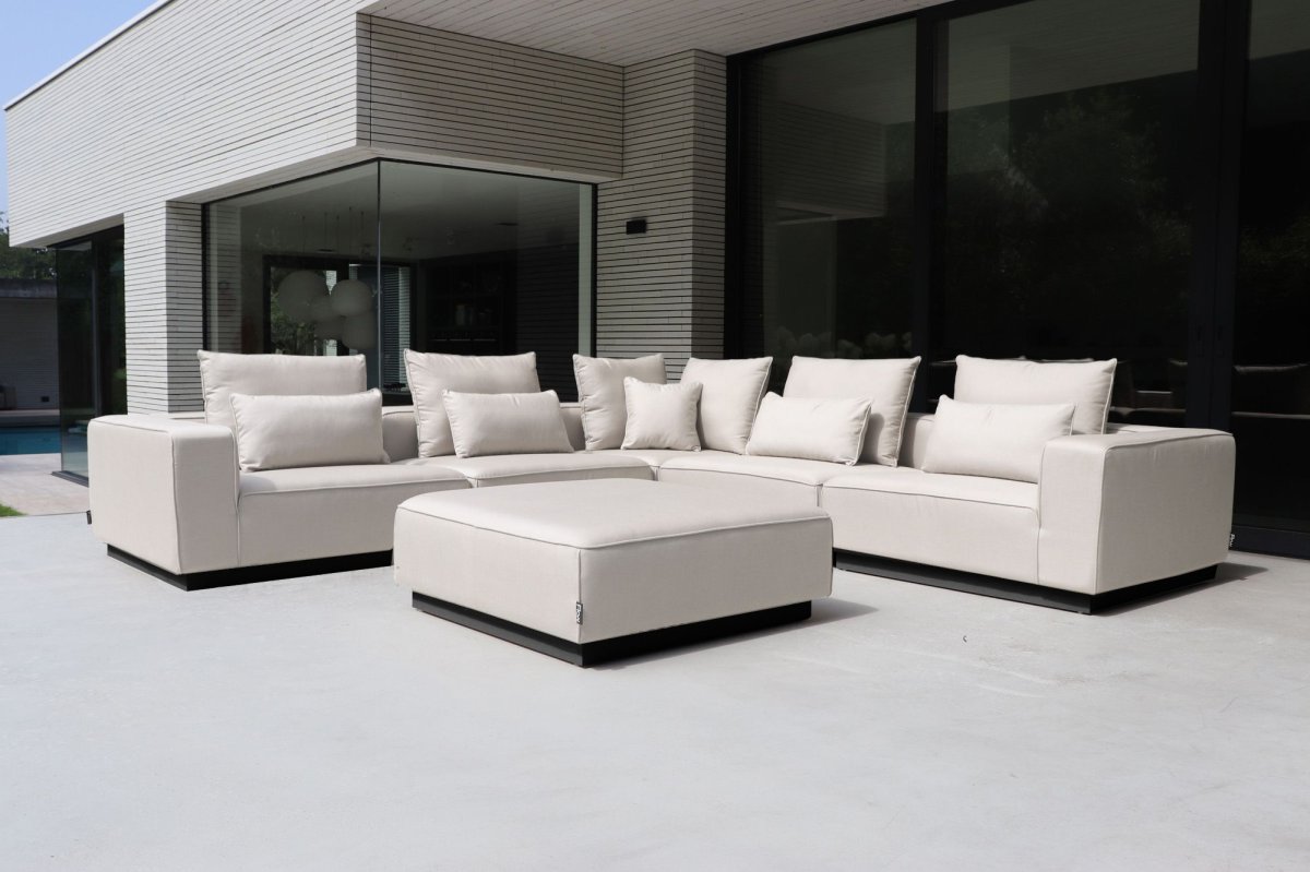 Flow Velora Eck-Loungebank Graumel chalk – Bild 2
