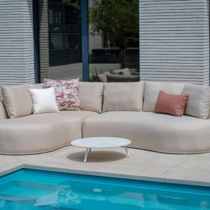 Flow. Cava Ecksofa Heather chalk