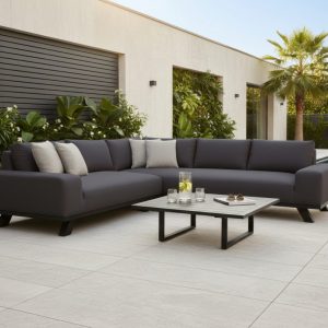 Flow Easey Lounge-Ecksofa sooty