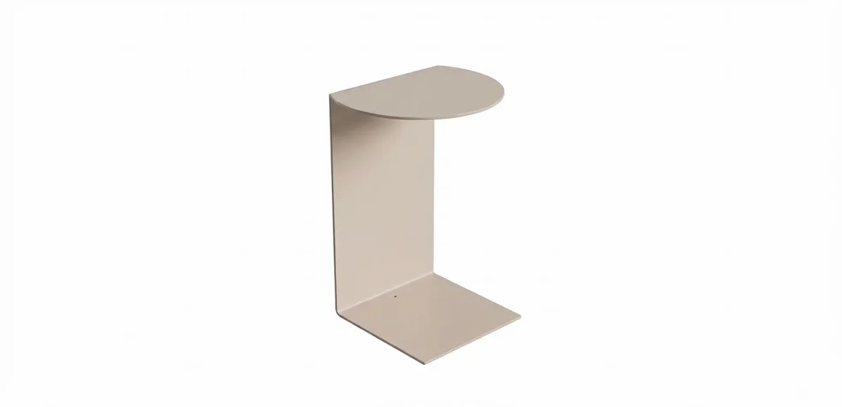 Flow U Beistelltisch Tuscan Sand organisch