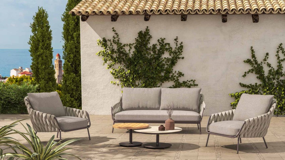 4 Seasons Outdoor Montera 3-Sitzer Lounge Sofa terre – Bild 9