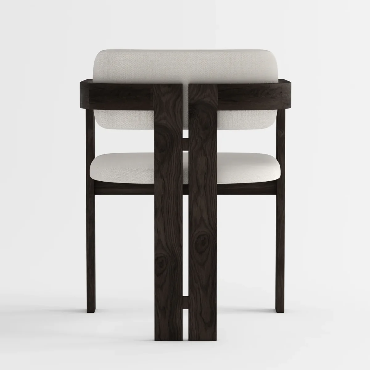 Pamplona Chair, Armlehnstuhl mit Posterstoff natur, massive Esche – Bild 3