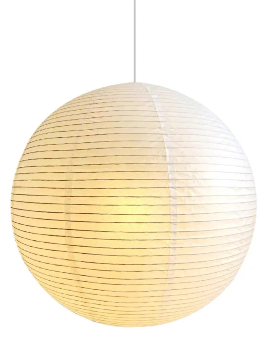 Runde Kugel-Pendelleuchte im Wabi-Sabi-Stil – Ø 30 cm, Kugelform, E27-Fassung, LED, drei umschaltbare Lichtfarben – Bild 7