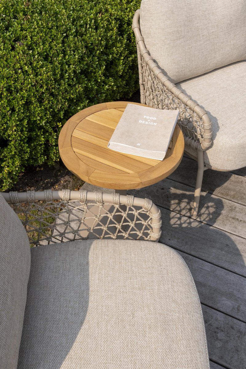 4 Seasons Outdoor Sardinia Bistro Set latte mit Volta Tisch – Bild 8