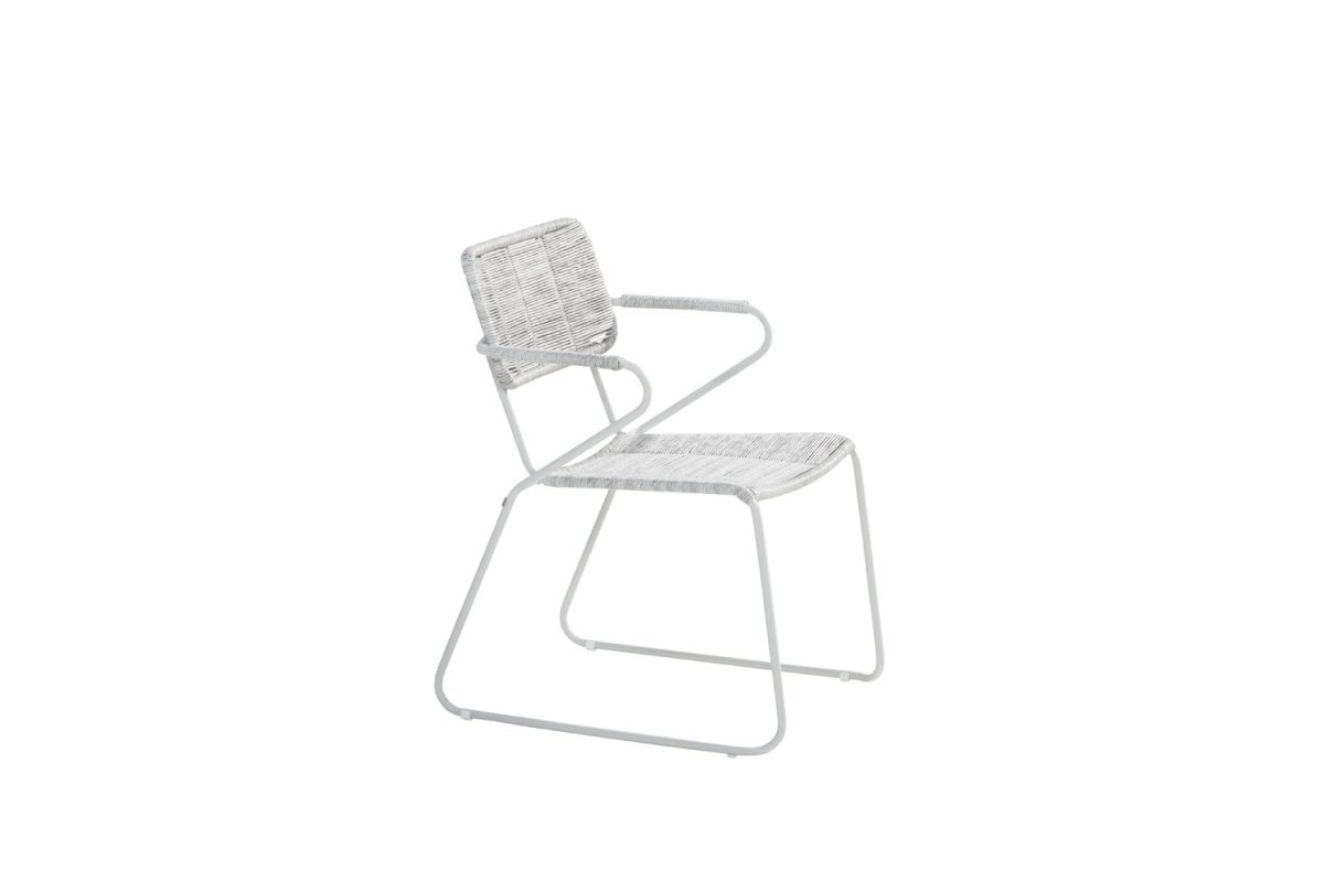 Taste by 4 Seasons Swing Esstischgruppe frost grey mit Quatro Tisch frost mit Robusto Teakholzplatte 220 x 90 cm * Sale * – Bild 3