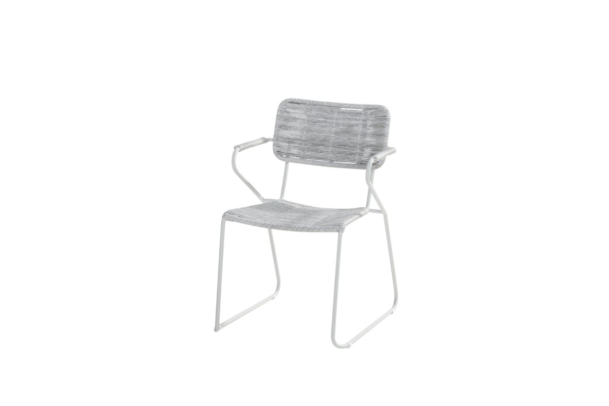 Taste by 4 Seasons Swing Esstischgruppe frost grey mit Quatro Tisch frost mit Robusto Teakholzplatte 220 x 90 cm * Sale * – Bild 6