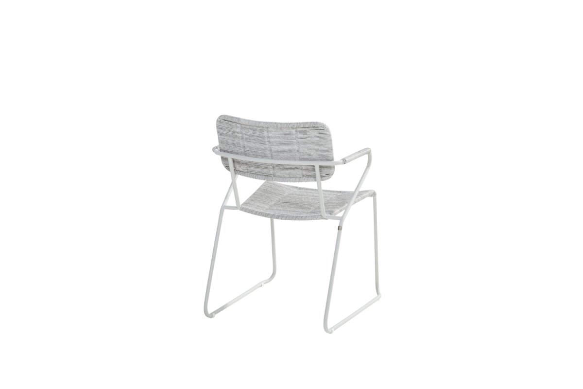 Taste by 4 Seasons Swing Esstischgruppe frost grey mit Quatro Tisch frost mit Robusto Teakholzplatte 220 x 90 cm * Sale * – Bild 4