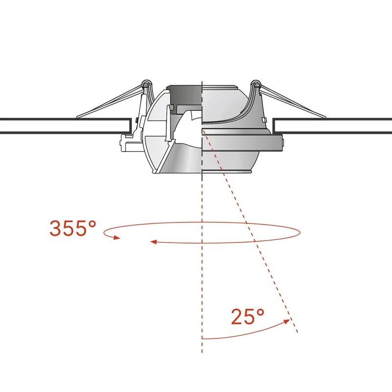 BEGA Deckeneinbauleuchte Calm Line 2-flammig – Bild 6