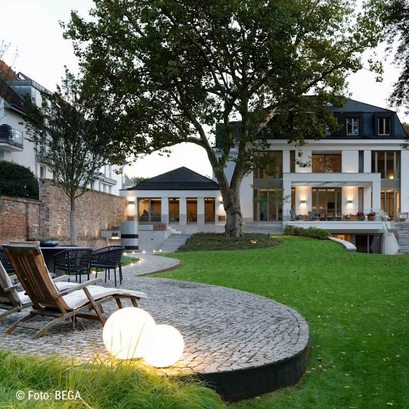 BEGA Gartenleuchte Kugelleuchte – BEGA UniLink®