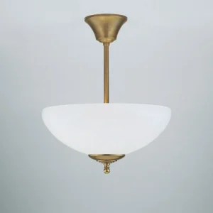BERLINER MESSINGLAMPEN D76-98 op B Deckenleuchte