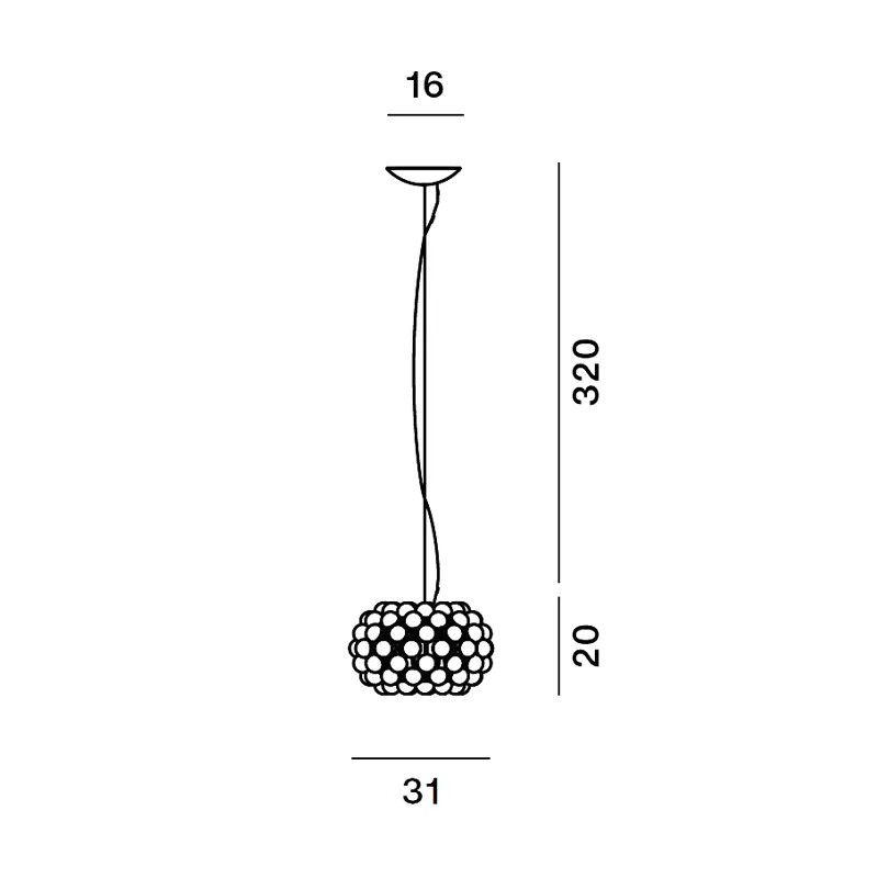 Foscarini Caboche Plus Piccola Ø31 Pendelleuchte – Bild 4