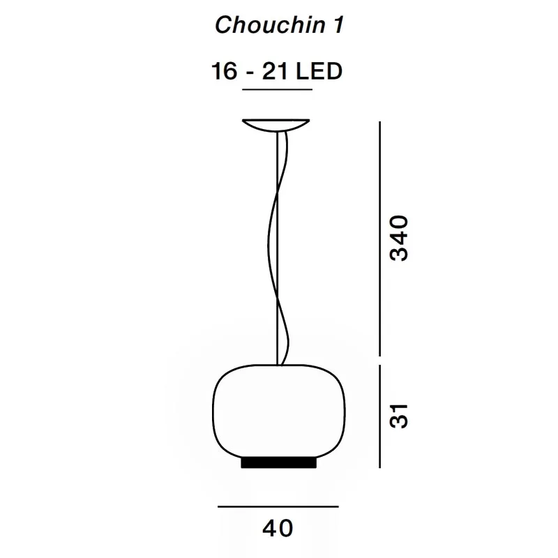 Foscarini Chouchin Reverse 1 LED-Pendelleuchte – Bild 6