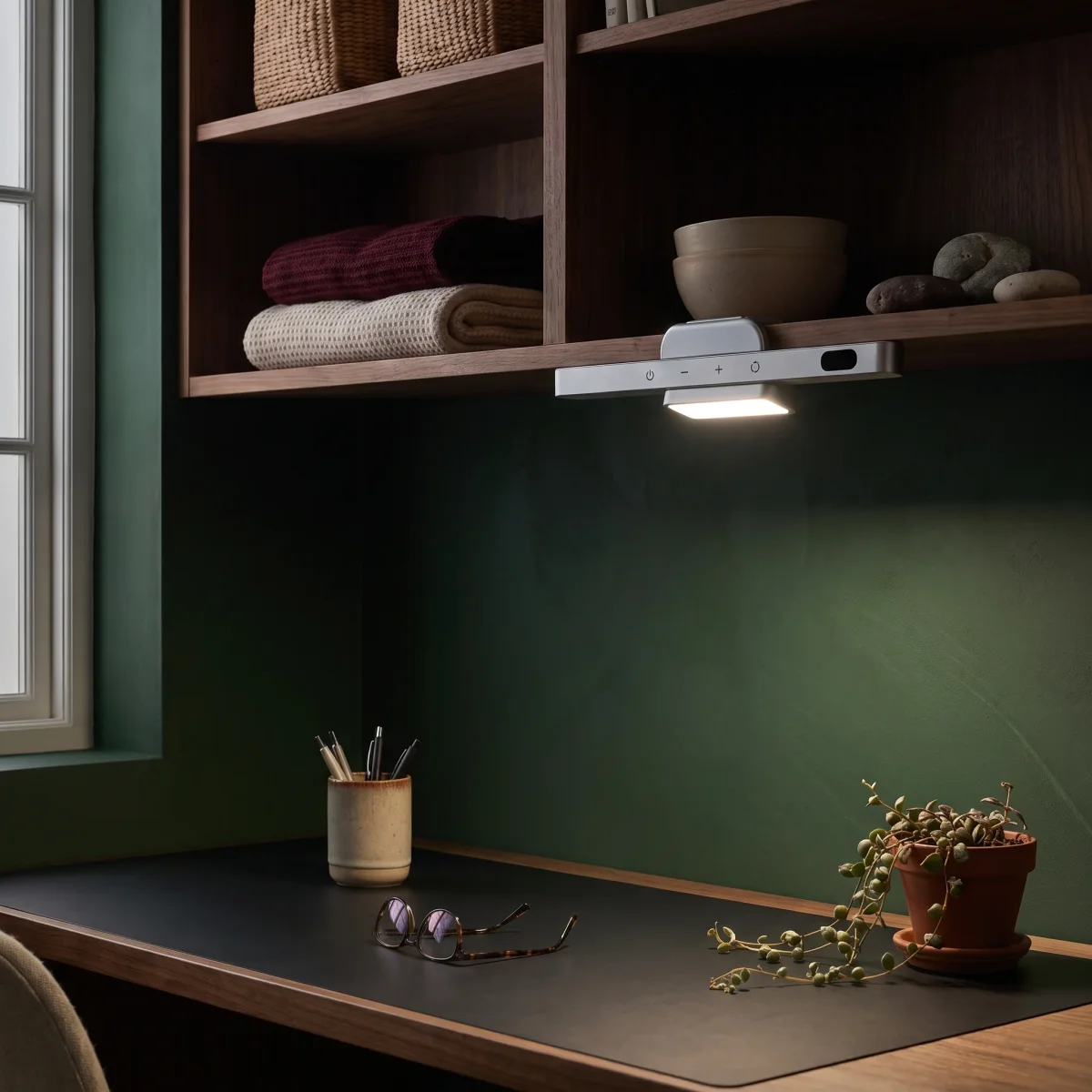 Magnetische Akku-Leselampe für Nachttisch und Leseecke – Touch-Dimmer, 2500 mAh, kabellos, Schwarz, Weiß oder Gold – Bild 5