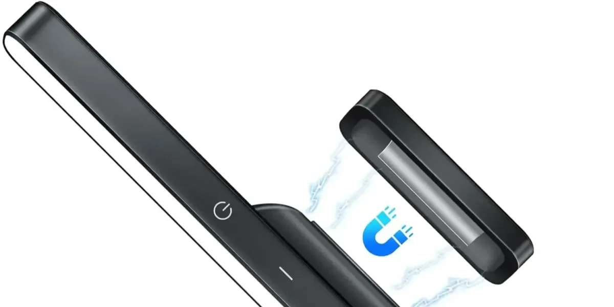 Magnetische Akku-Leselampe für Nachttisch und Leseecke – Touch-Dimmer, 2500 mAh, kabellos, Schwarz, Weiß oder Gold – Bild 6