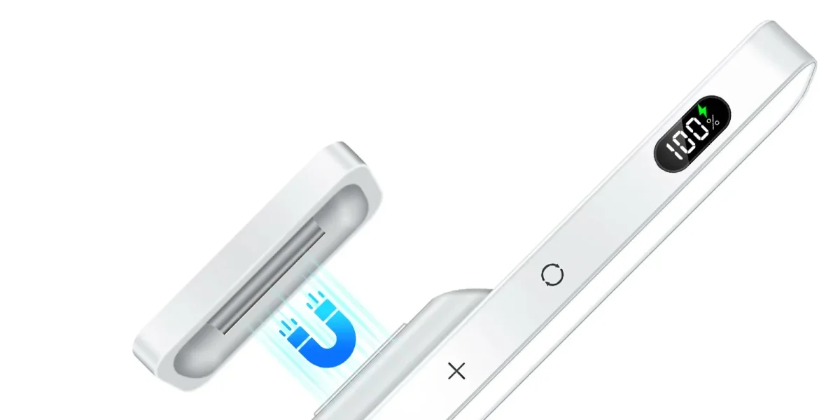 Magnetische Akku-Leselampe für Nachttisch und Leseecke – Touch-Dimmer, 2500 mAh, kabellos, Schwarz, Weiß oder Gold – Bild 7