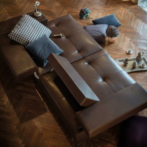 Arketipo Loft Sofa, Leder, designed by Adriano Piazzesi 2003