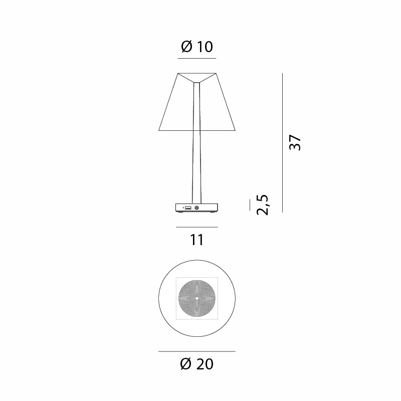 Rotaliana Dina+ LED Akku-Tischleuchte – Bild 9