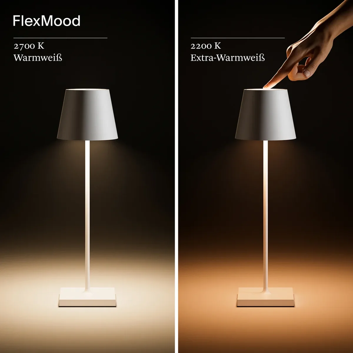 Sigor Nuindie LED-Akku Tischleuchte goldfarben – Bild 7