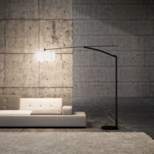 VIBIA Balance 5189 Bogenleuchte mit Aluminium Schirm